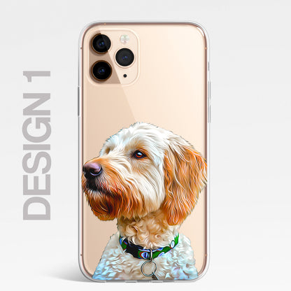 Doodle Cockapoo Dog Pet Phone Case Art CLEAR Cover Case for iPhone 14 13 12 Pro+