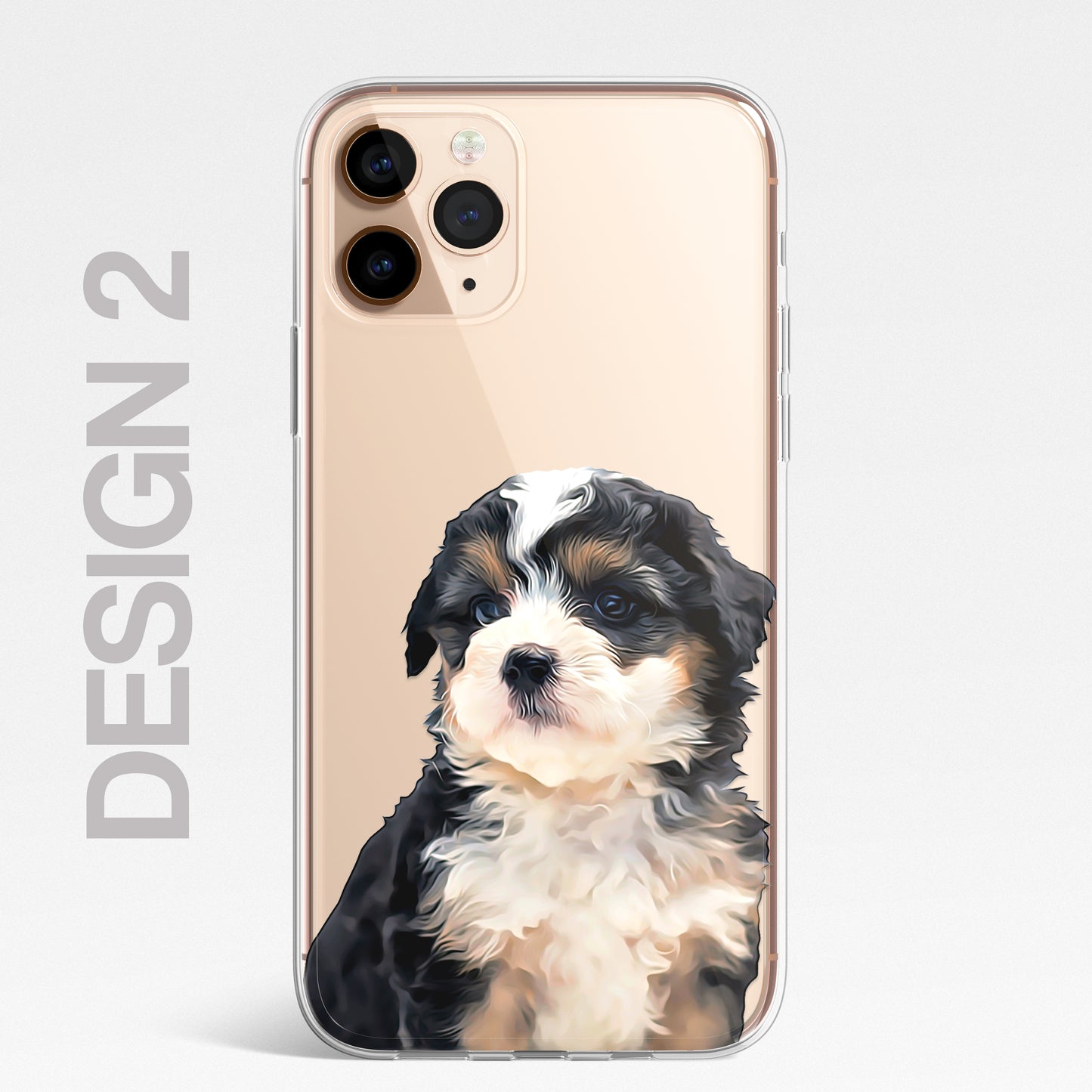 Doodle Cockapoo Dog Pet Phone Case Art CLEAR Cover Case for iPhone 14 13 12 Pro+