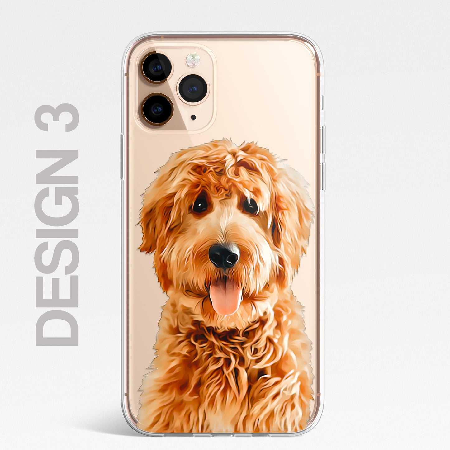 Doodle Cockapoo Dog Pet Phone Case Art CLEAR Cover Case for iPhone 14 13 12 Pro+