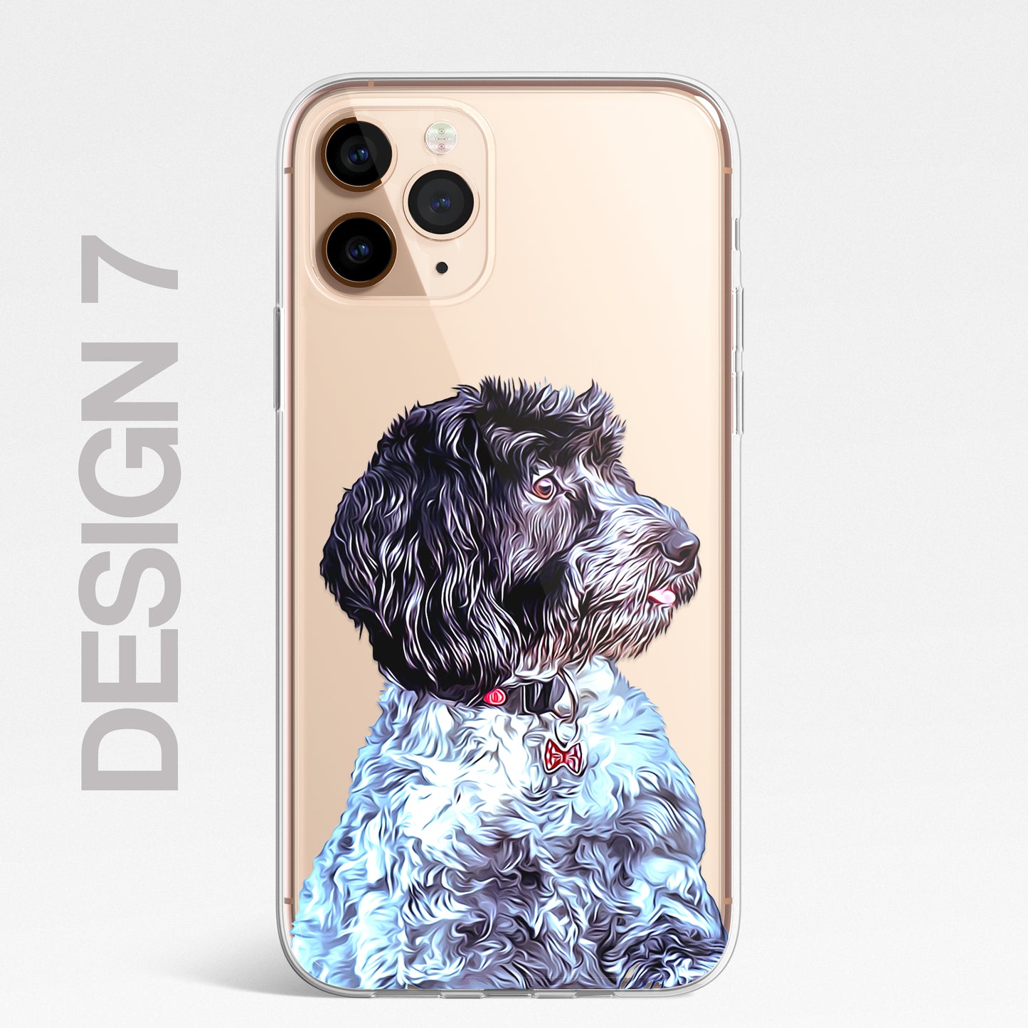 Doodle Cockapoo Dog Pet Phone Case Art CLEAR Cover Case for iPhone 14 13 12 Pro+