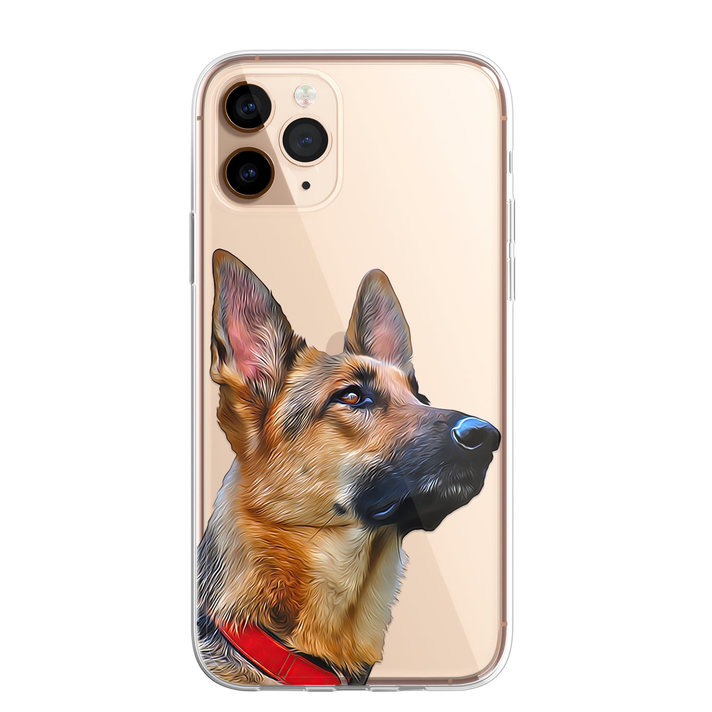 German Shepherd Alsatian Dog Phone Case Art CLEAR Cover Case for iPhone 14 13 12