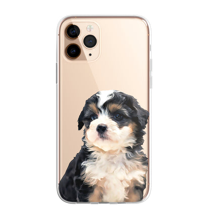 Doodle Cockapoo Dog Pet Phone Case Art CLEAR Cover Case for iPhone 14 13 12 Pro+