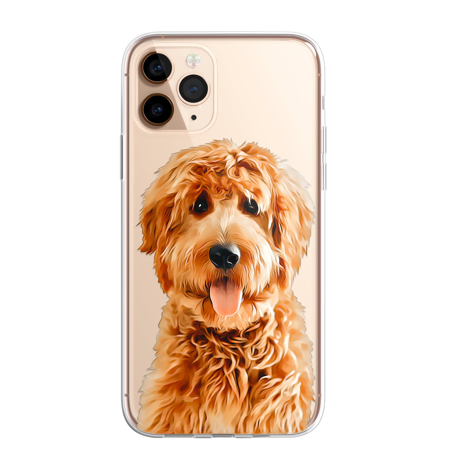Doodle Cockapoo Dog Pet Phone Case Art CLEAR Cover Case for iPhone 14 13 12 Pro+