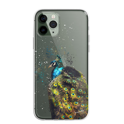 British Birds Phone Case Splatter Art CLEAR Cover Case for iPhone 14 13 12 Pro +