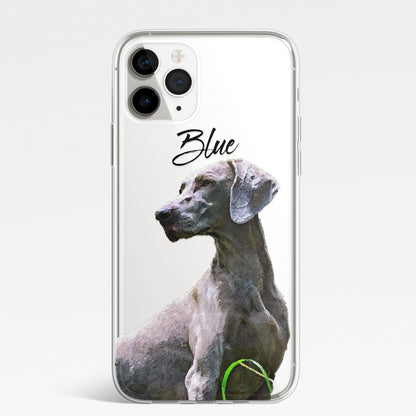 PET Painting Portrait OIL Dog Cat Personalised CLEAR Cover Case for iPhone 14 13