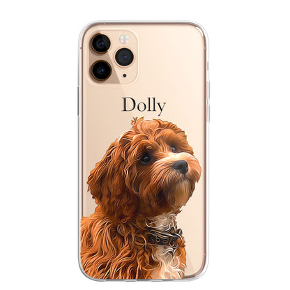 PET Painting Portrait Dog Cat Personalised Phone Cover Case for iPhone 14 13 12+