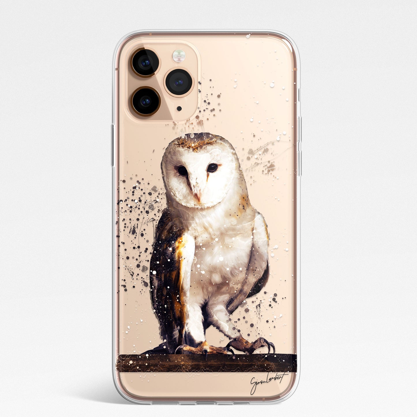 British Birds Phone Case Splatter Art CLEAR Cover Case for Samsung Galaxy Range