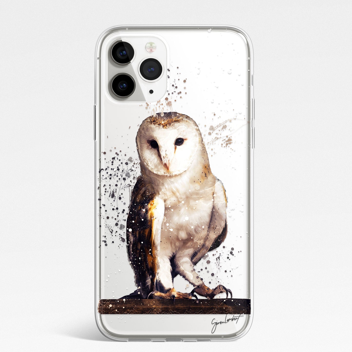 British Birds Phone Case Splatter Art CLEAR Cover Case for Samsung Galaxy Range