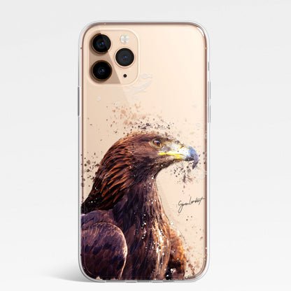 British Birds Phone Case Splatter Art CLEAR Cover Case for Samsung Galaxy Range