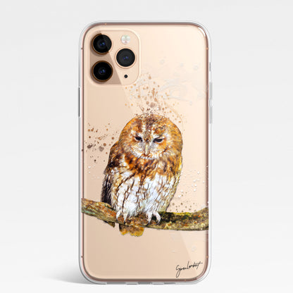 British Birds Phone Case Splatter Art CLEAR Cover Case for iPhone 14 13 12 Pro +
