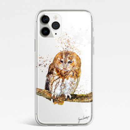 British Birds Phone Case Splatter Art CLEAR Cover Case for iPhone 14 13 12 Pro +