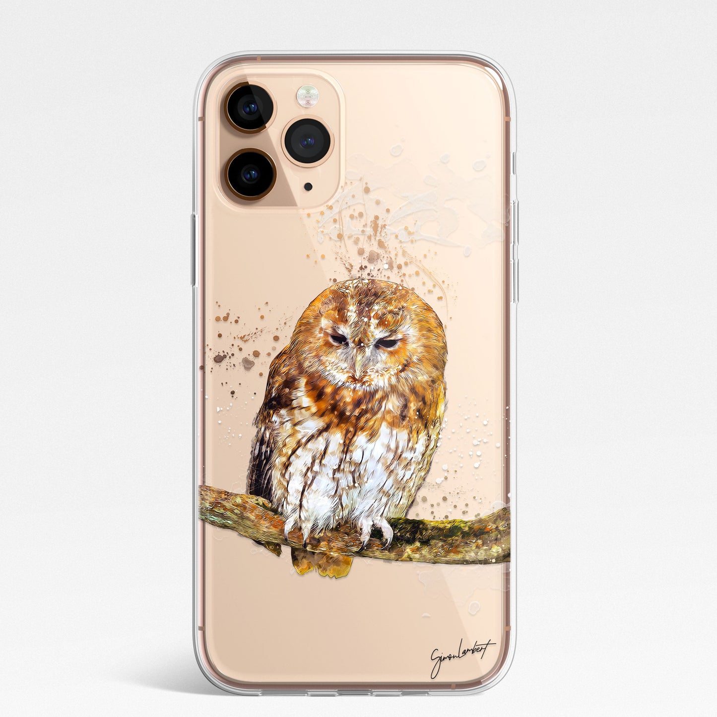 British Birds Phone Case Splatter Art CLEAR Cover Case for Samsung Galaxy Range