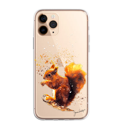 Forest Farm Animals Case Splatter Art CLEAR Phone Cover Case for iPhone 14 13 12