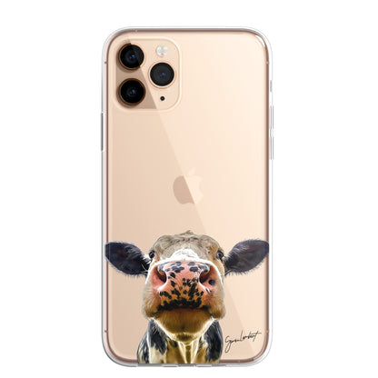 Forest Farm Animals Case Splatter Art CLEAR Phone Cover Case for iPhone 14 13 12