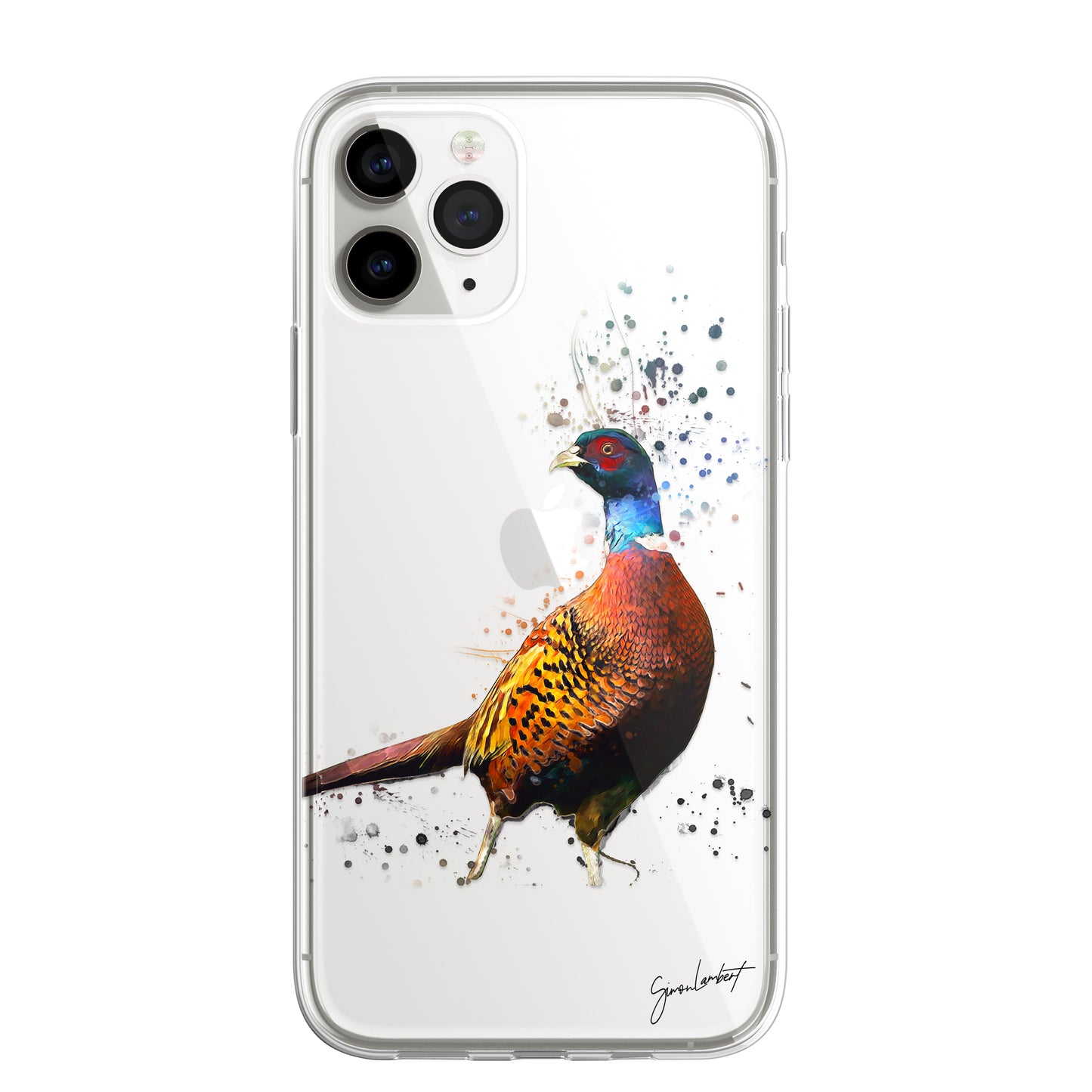 Forest Farm Animals Case Splatter Art CLEAR Phone Cover Case for iPhone 14 13 12