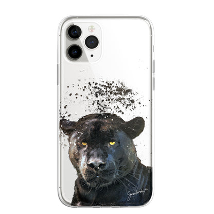 Asian Animals Phone Case Splatter Art CLEAR Cover Case for iPhone 14 13 12 Pro +