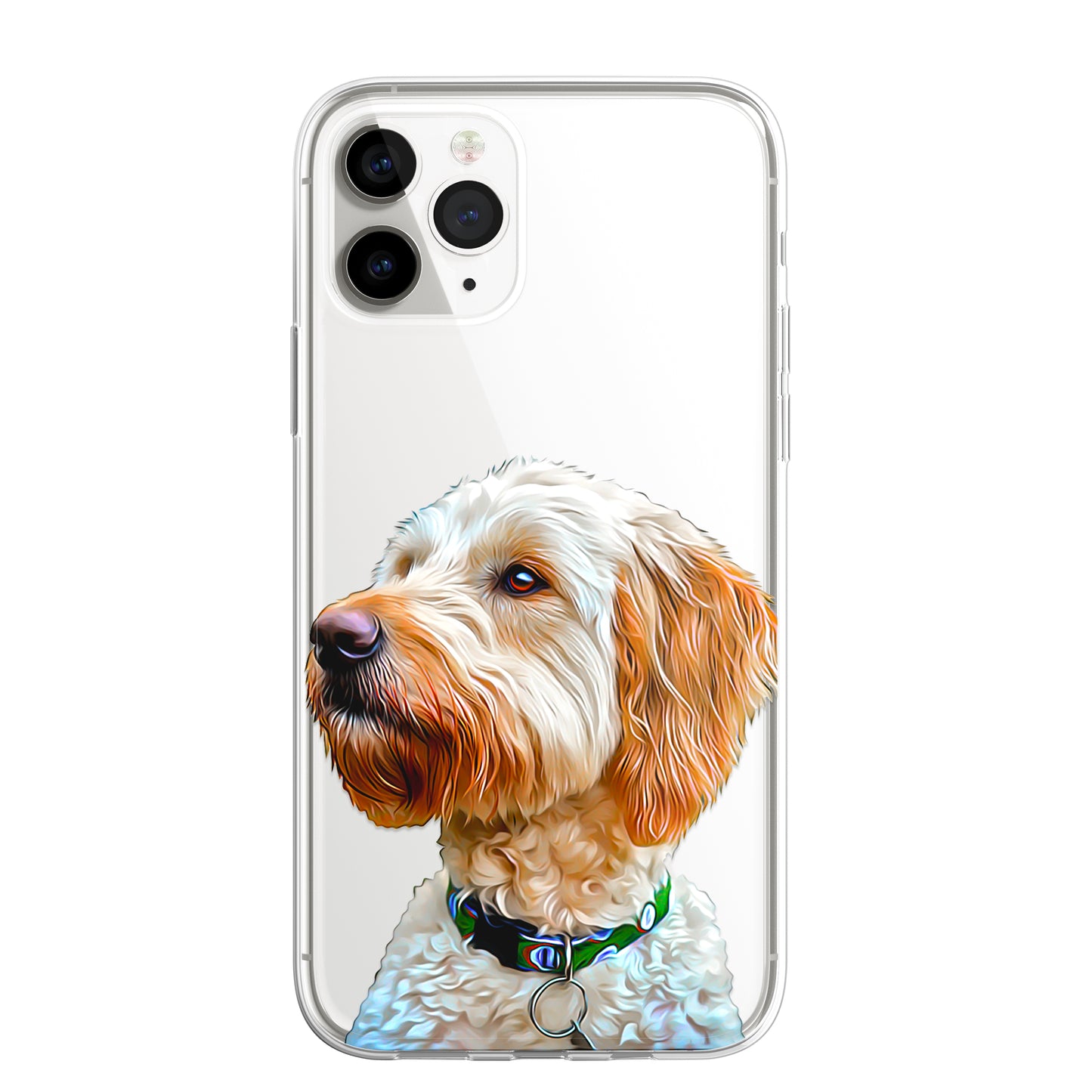 Doodle Cockapoo Dog Pet Phone Case Art CLEAR Cover Case for iPhone 14 13 12 Pro+