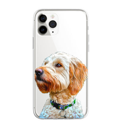 Doodle Cockapoo Dog Pet Phone Case Art CLEAR Cover Case for iPhone 14 13 12 Pro+