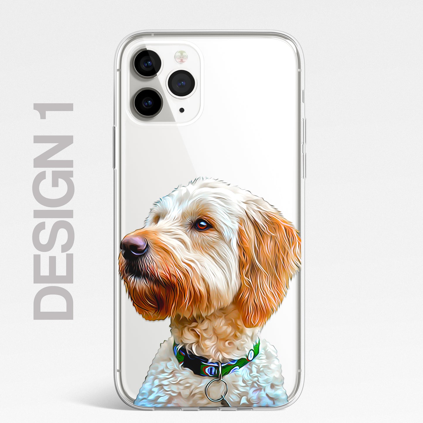 Doodle Cockapoo Dog Pet Phone Case Art CLEAR Cover Case for iPhone 14 13 12 Pro+
