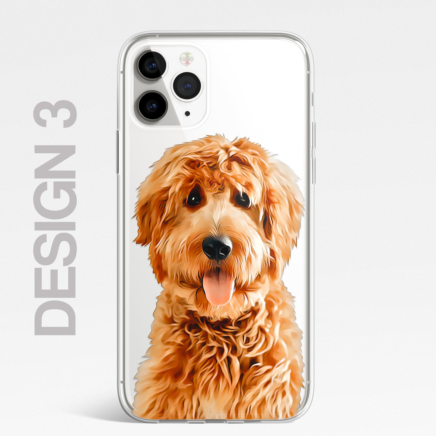 Doodle Cockapoo Dog Pet Phone Case Art CLEAR Cover Case for iPhone 14 13 12 Pro+