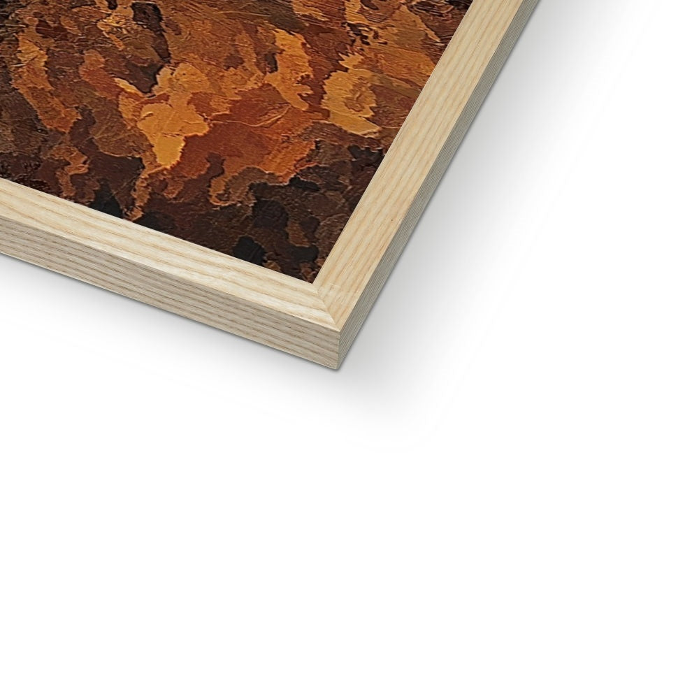 Lion Oil Palette Print Framed Print