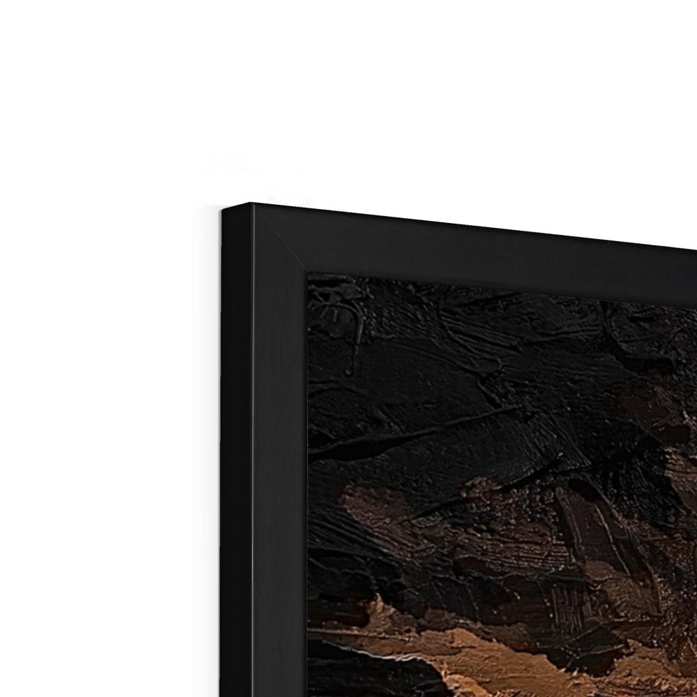 Lion Oil Palette Print Framed Print