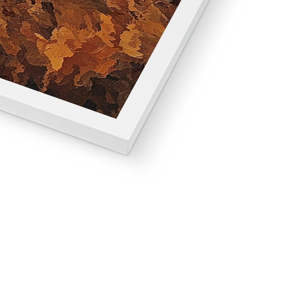 Lion Oil Palette Print Framed Print