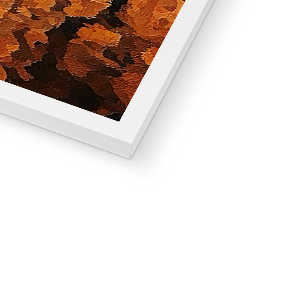 Tiger Oil Palette Print Framed Print