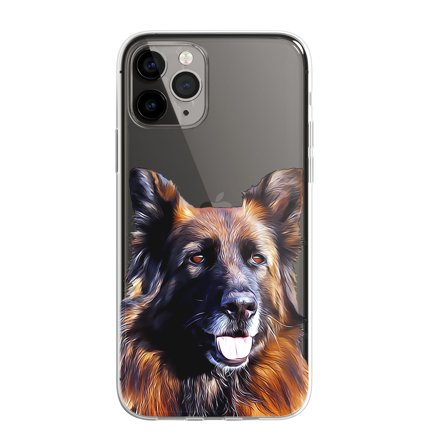 German Shepherd Alsatian Dog Phone Case Art CLEAR Cover Case for iPhone 14 13 12