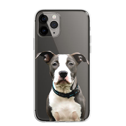 Staffy Staffordshire Terrier Pet Phone Case Brush CLEAR Phone Cover for iPhone
