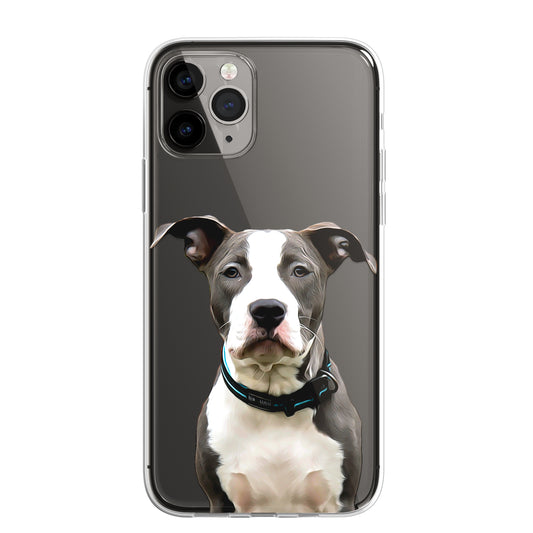 Staffy Staffordshire Terrier Pet Phone Case Brush CLEAR Phone Cover for iPhone