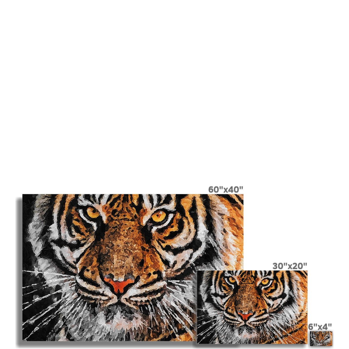 Tiger Oil Palette Print Fine Art Print