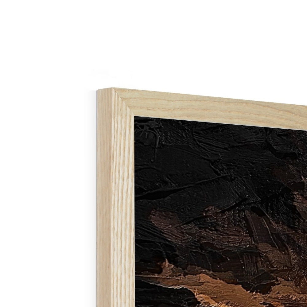 Lion Oil Palette Print Framed Print