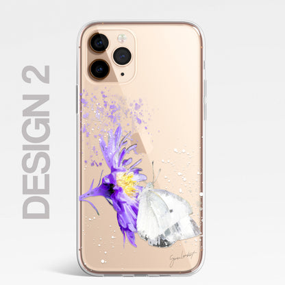 Insects Bumble Bee Case Splatter Art CLEAR Phone Cover Case for iPhone 14 13 12