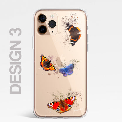 Insects Bumble Bee Case Splatter Art CLEAR Phone Cover Case for iPhone 14 13 12