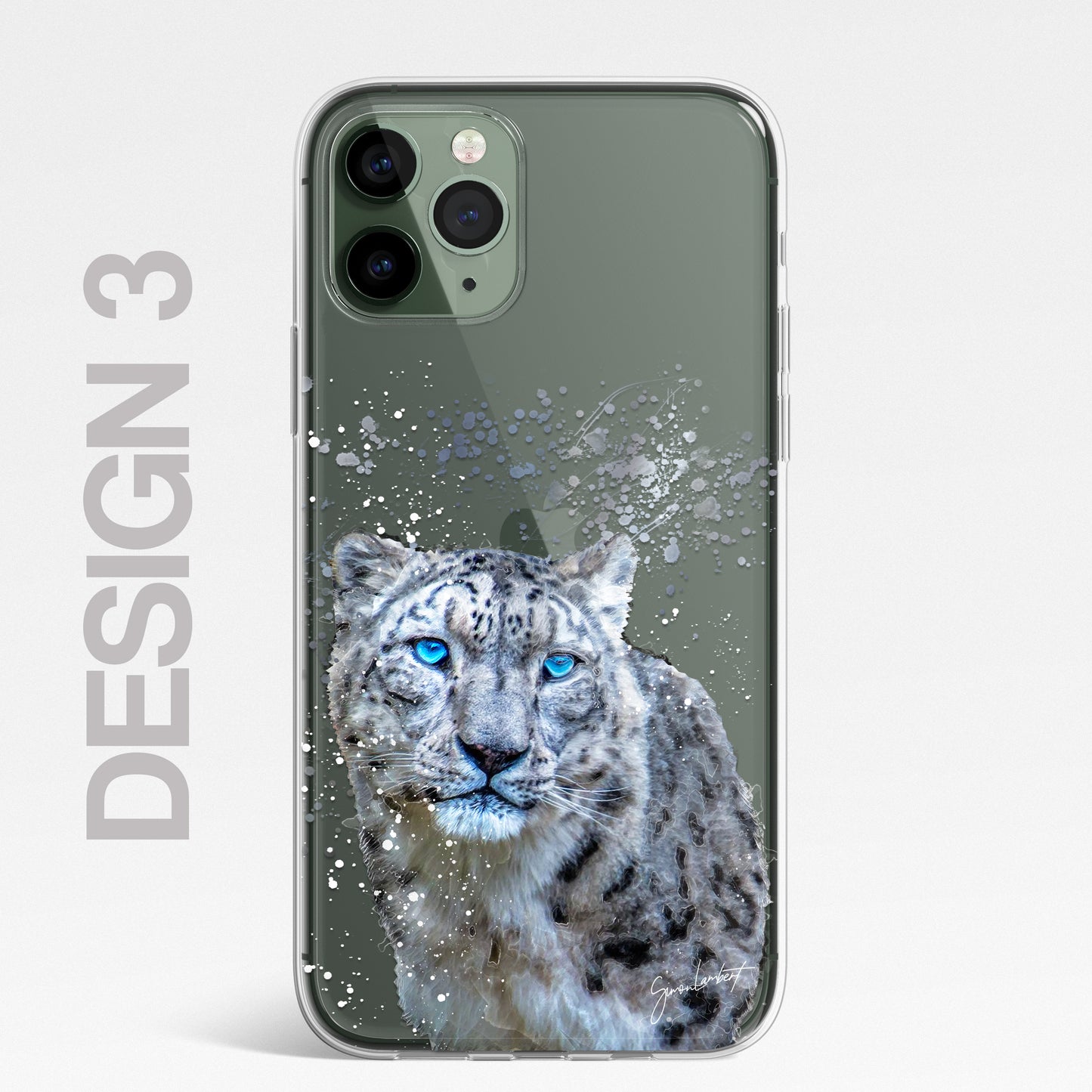 Asian Animals Phone Case Splatter Art CLEAR Cover Case for iPhone 14 13 12 Pro +