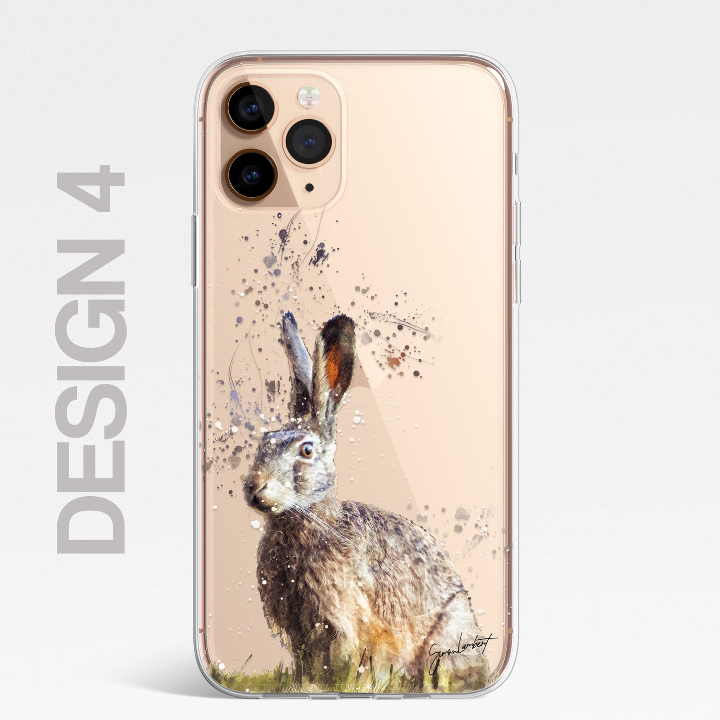 Forest Farm Animals Case Splatter Art CLEAR Phone Cover Case for iPhone 14 13 12