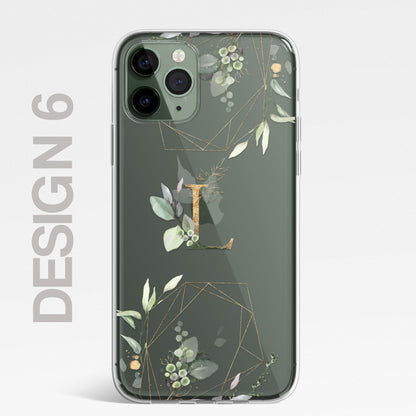 Personalised Floral Botanic Custom CLEAR Cover Case Flower for iPhone 14 12 11