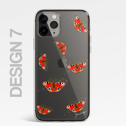 Insects Bumble Bee Case Splatter Art CLEAR Phone Cover Case for iPhone 14 13 12