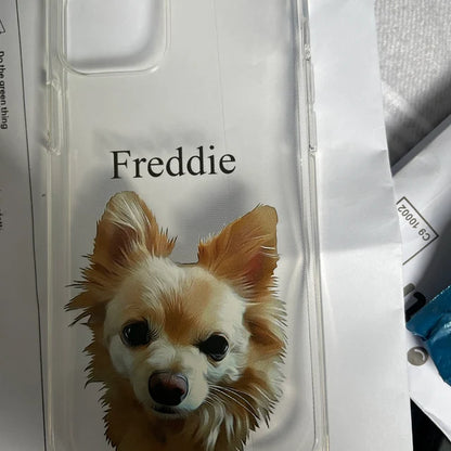 PET Painting Portrait Dog Cat Personalised Phone Cover Case for iPhone 14 13 12+