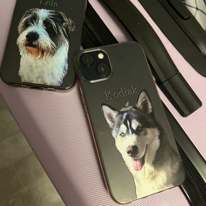 PET Painting Portrait Dog Cat Personalised Phone Cover Case for iPhone 14 13 12+