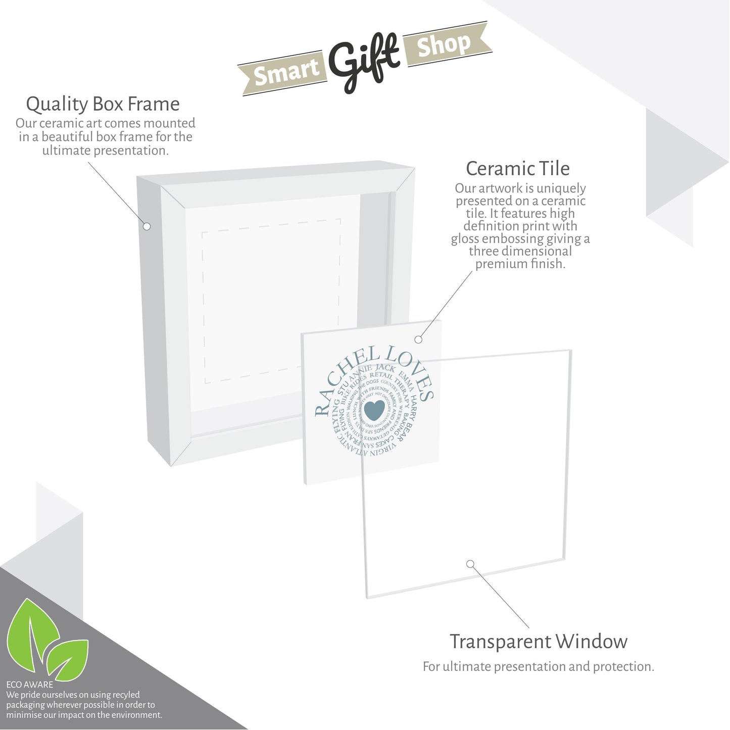 Cow Portrait Brush Splatter Style Artwork - Framed CERAMIC TILE Art