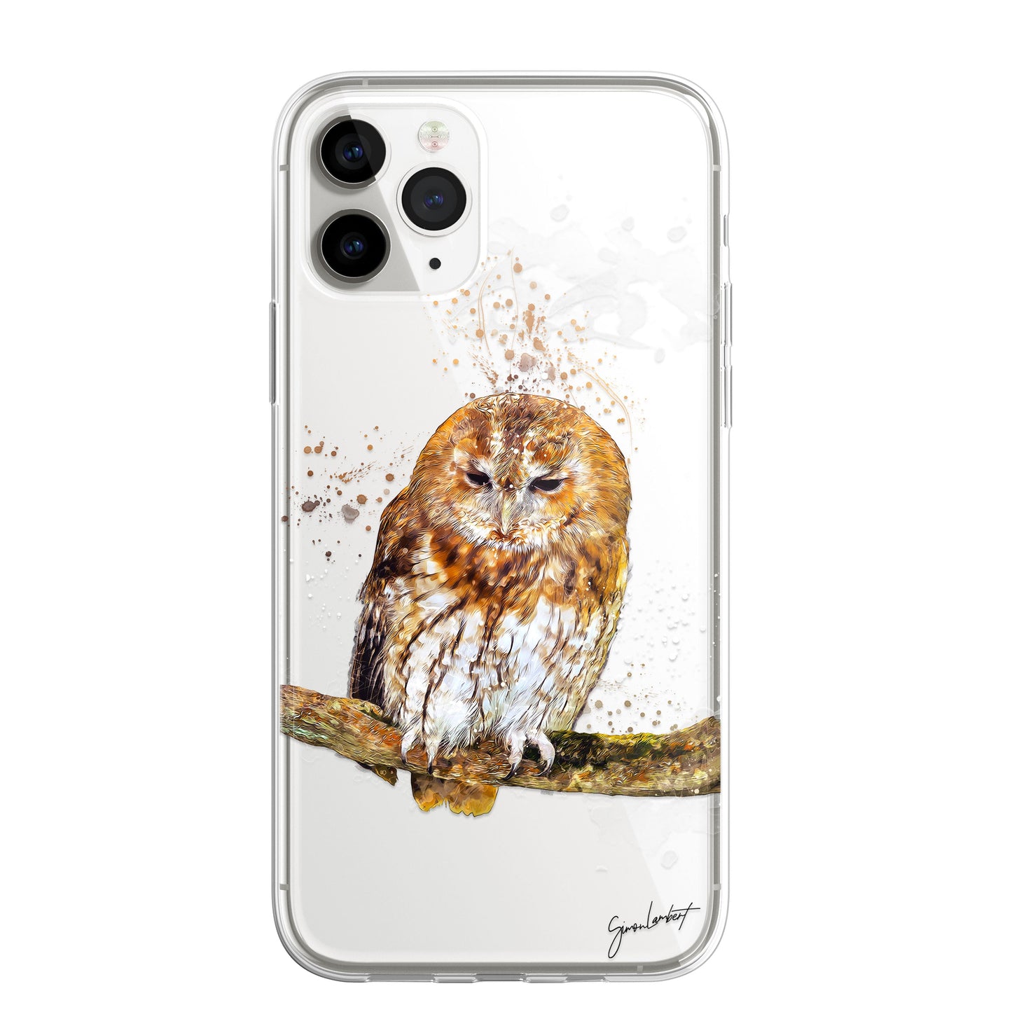 British Birds Phone Case Splatter Art CLEAR Cover Case for Samsung Galaxy Range