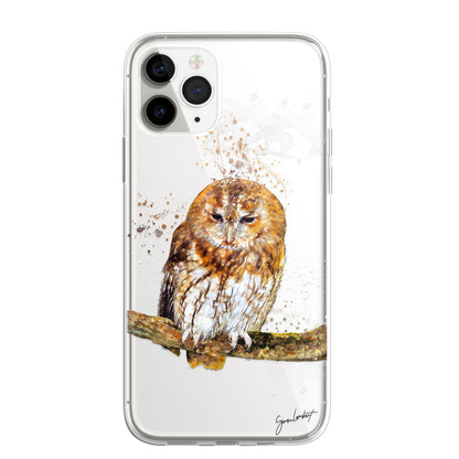 British Birds Phone Case Splatter Art CLEAR Cover Case for Samsung Galaxy Range