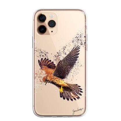 British Birds Phone Case Splatter Art CLEAR Cover Case for Samsung Galaxy Range