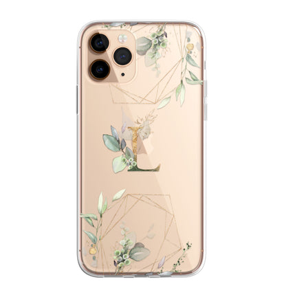 Personalised Floral Botanic Custom CLEAR Cover Case Flower for iPhone 14 12 11
