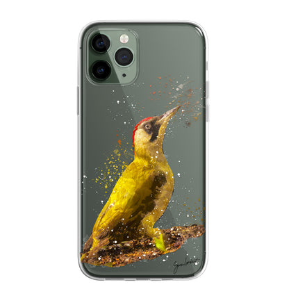 British Birds Phone Case Splatter Art CLEAR Cover Case for iPhone 14 13 12 Pro +