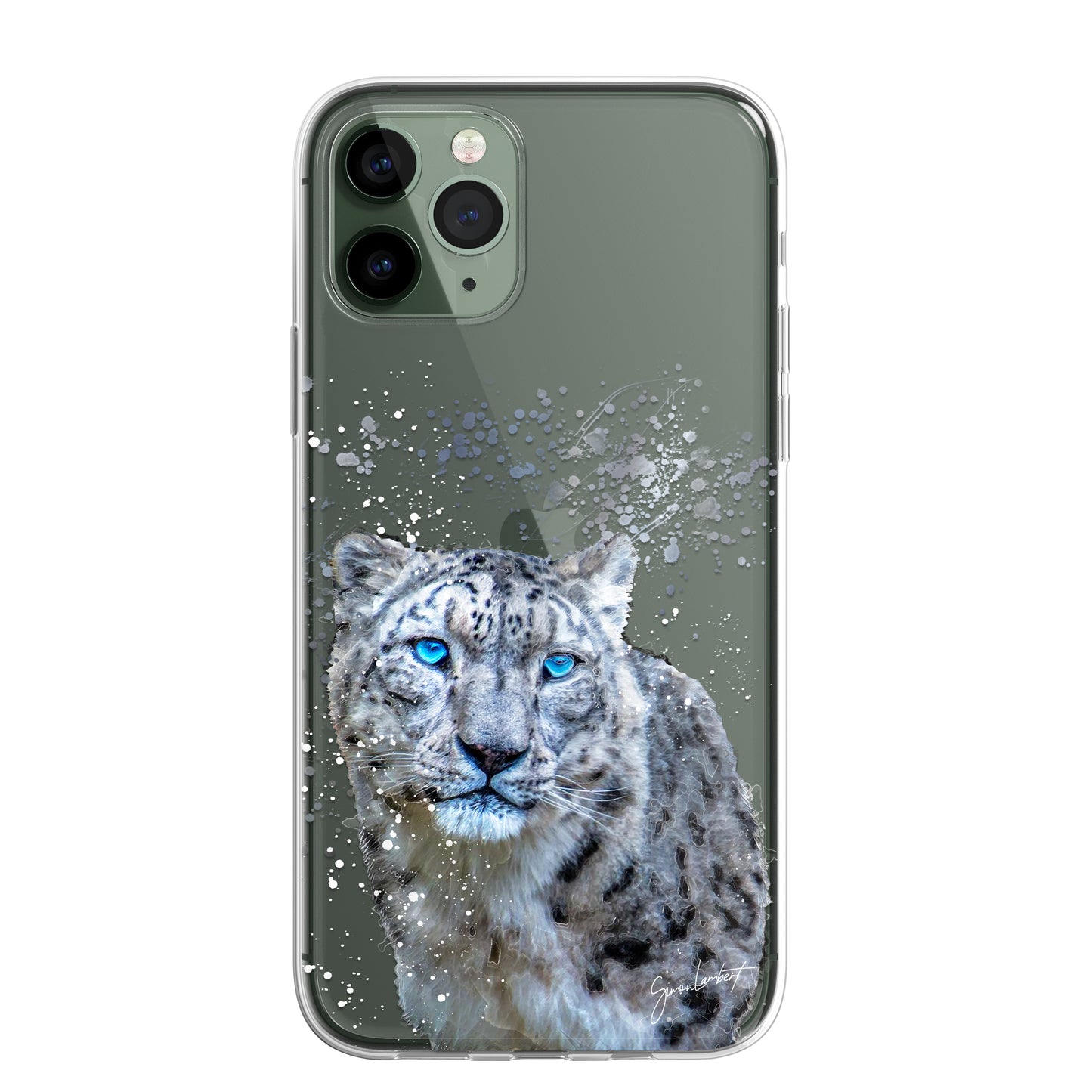 Asian Animals Phone Case Splatter Art CLEAR Cover Case for iPhone 14 13 12 Pro +