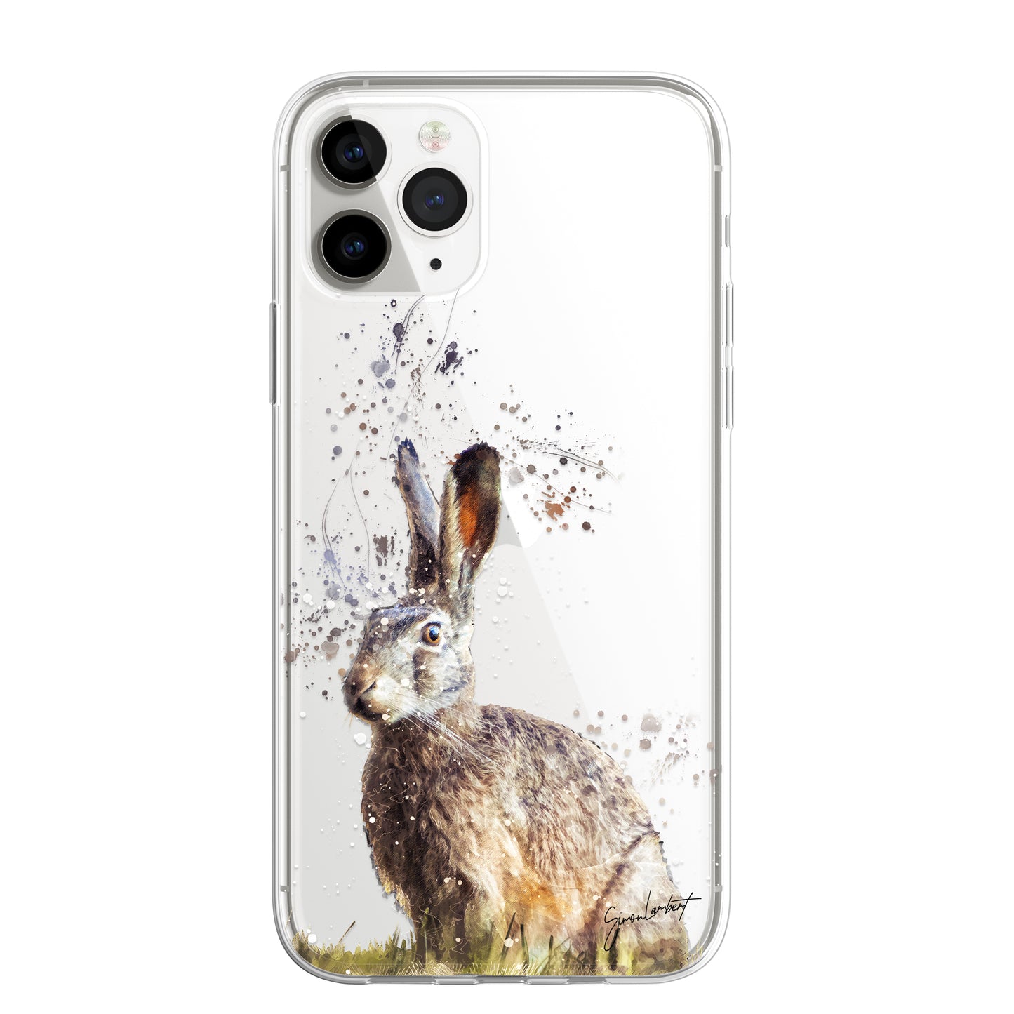 Forest Farm Animals Case Splatter Art CLEAR Phone Cover Case for iPhone 14 13 12