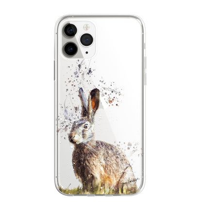 Forest Farm Animals Case Splatter Art CLEAR Phone Cover Case for iPhone 14 13 12